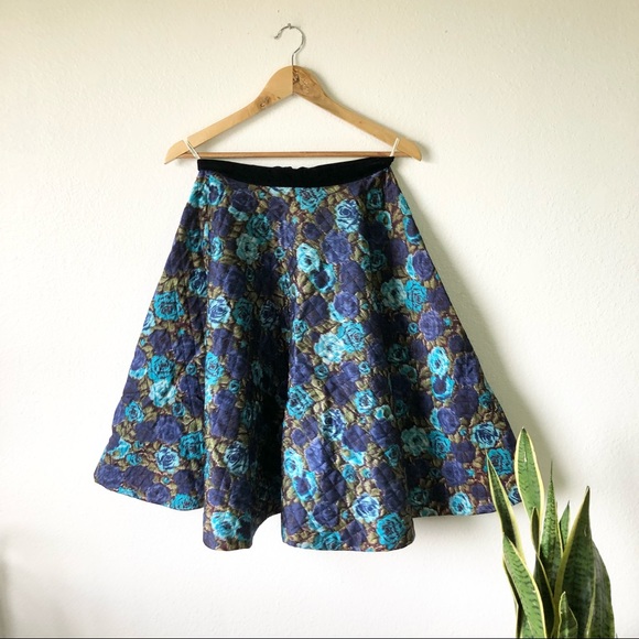 Vintage Skirts Vintage Alson Sportswear 95s Quilted Circle Skirt